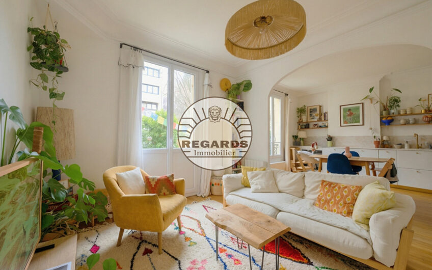 3P de 50m² avec terrasse et jardin de 44m²