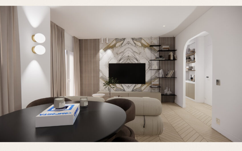 4P de 71m² refait à neuf au 2ème étage d’une résidence récente