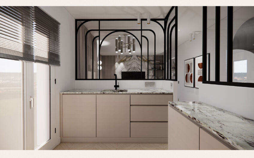 4P de 71m² refait à neuf au 2ème étage d’une résidence récente