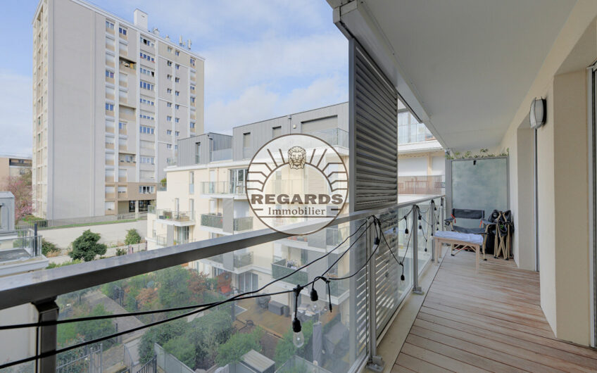 3P DE 63M² AVEC TERRASSE DE 8M² DONNANT SUR JARDIN