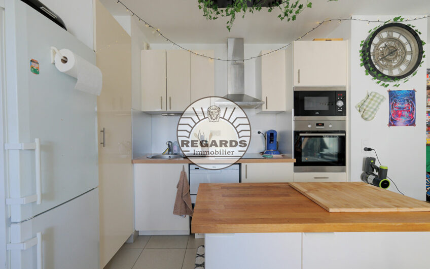 3P DE 63M² AVEC TERRASSE DE 8M² DONNANT SUR JARDIN