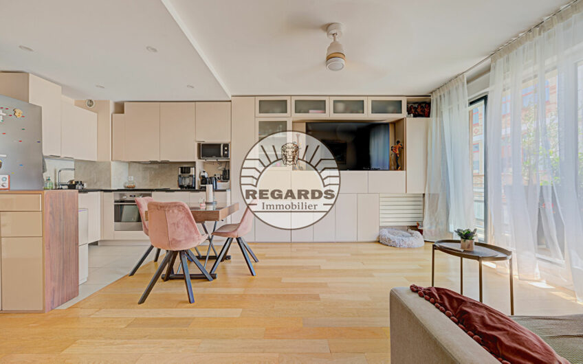 ECRIVAINS- 2P 45M² + BALCON DANS UN IMMEUBLE RECENT